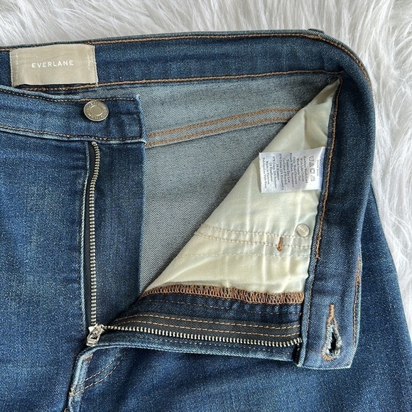 Everlane Jeans Pants Regular Medium Wash Denim Stretch Sustainable Organic Sz 30 - Picture 3 of 9